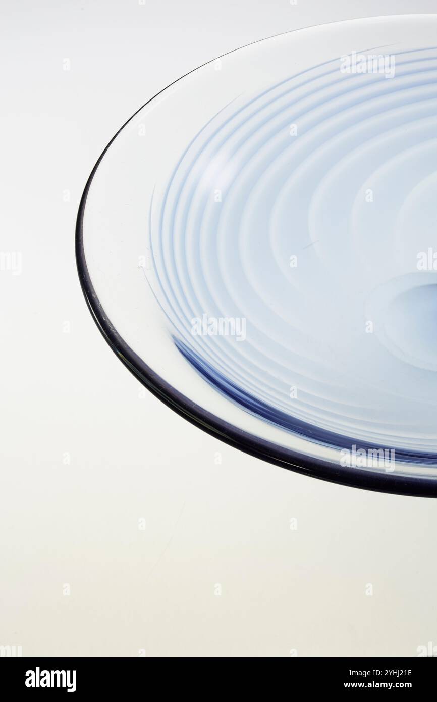 Lastra di vetro con immagine semi-riflettente Foto Stock