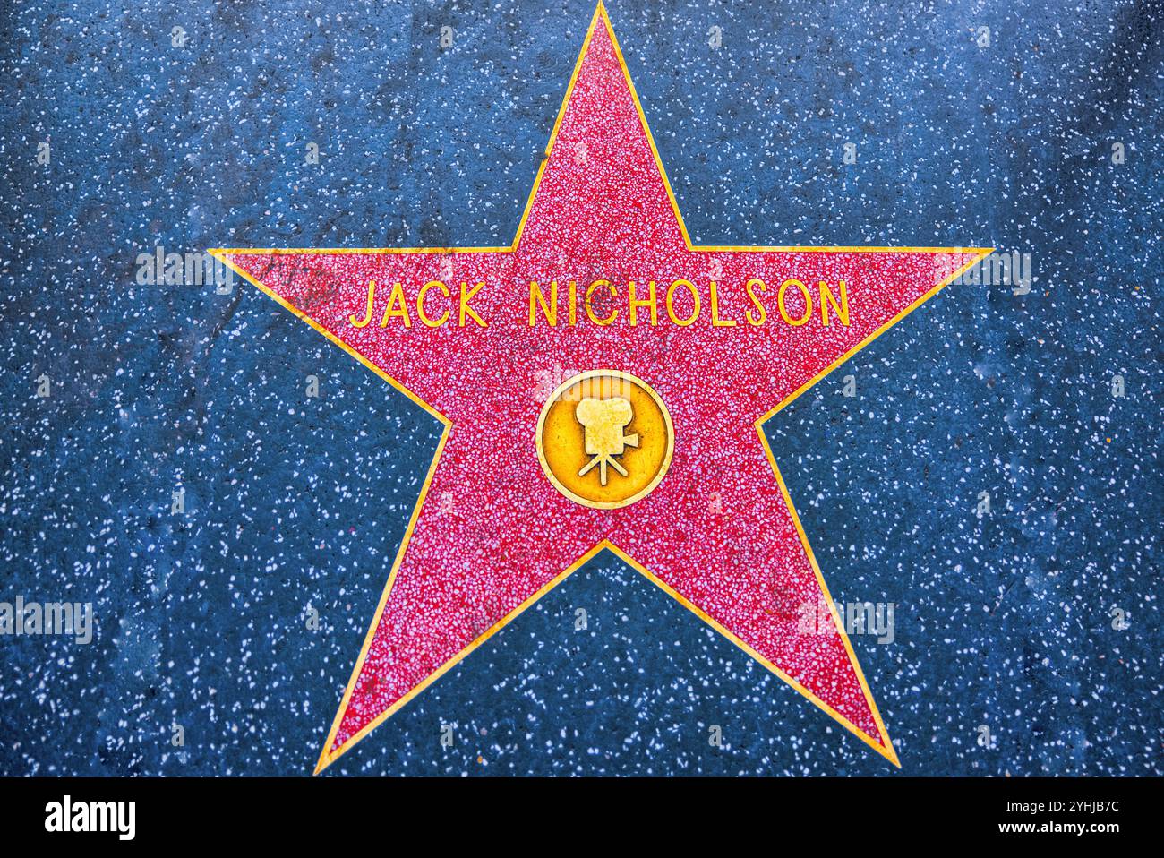 Los Angelos, California, Stati Uniti d'America - 05 Settembre 2018: Hollywood Walk of Fame in Hollywood Boulevard. Jack Nicholson. Foto Stock