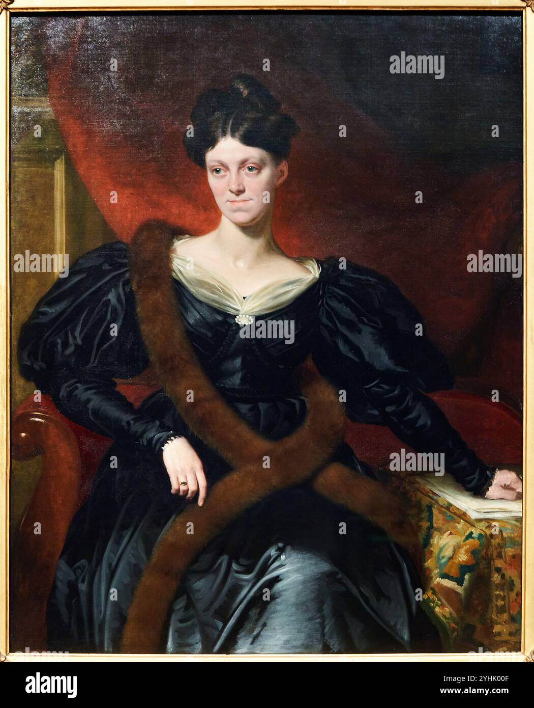 Harriet Martineau, (1802-1876), circa 1834, di Richard Evans, National Portrait Gallery, Londra, Regno Unito Foto Stock