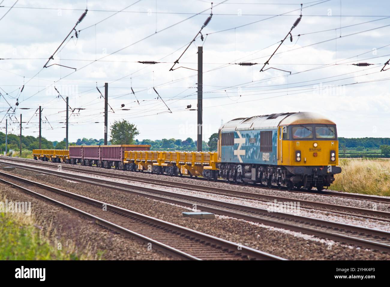 Classe 69002 Bob Tillier cm& EE a Shipton by Beningbrough, North Yorkshire, Inghilterra 23 luglio 2024 Foto Stock