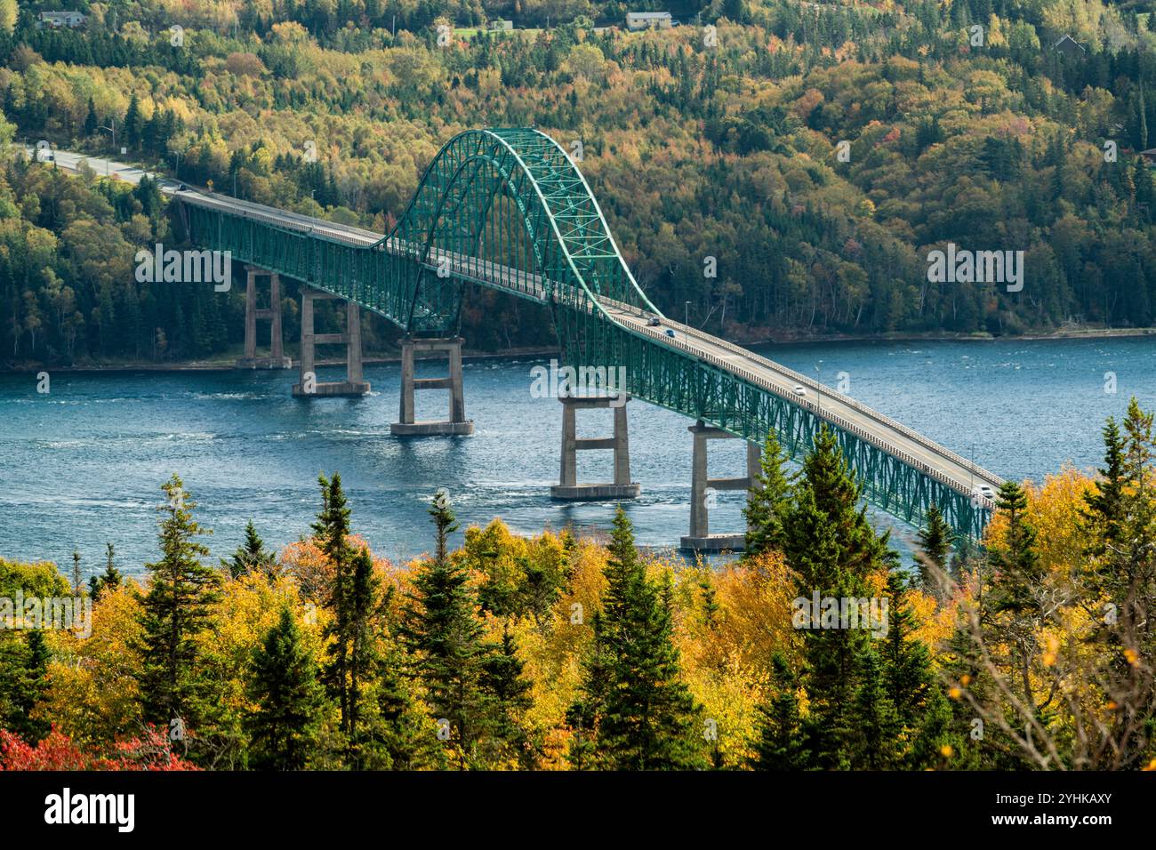 Seal Island Bridge da Ross Ferry   Ross Ferry, nuova Scozia, CAN Foto Stock