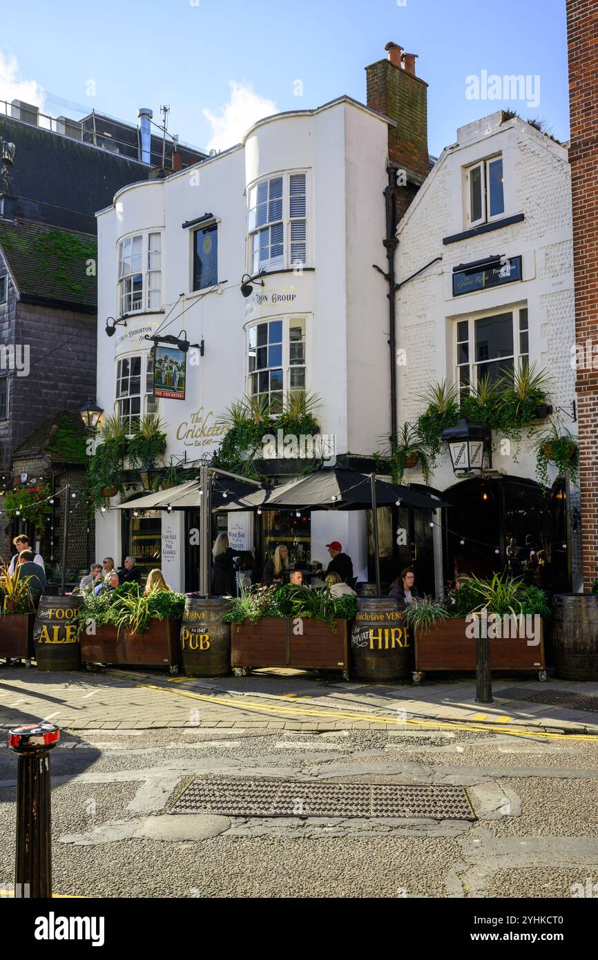 The Cricketers English Pub, Brighton, East Sussex, Inghilterra Foto Stock