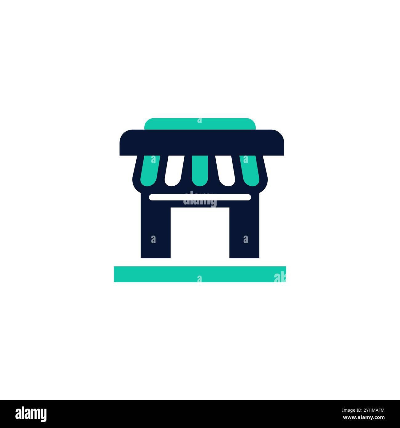 memorizza vettore icona vettoriale. Icona mercato. logo icona del negozio Illustrazione Vettoriale