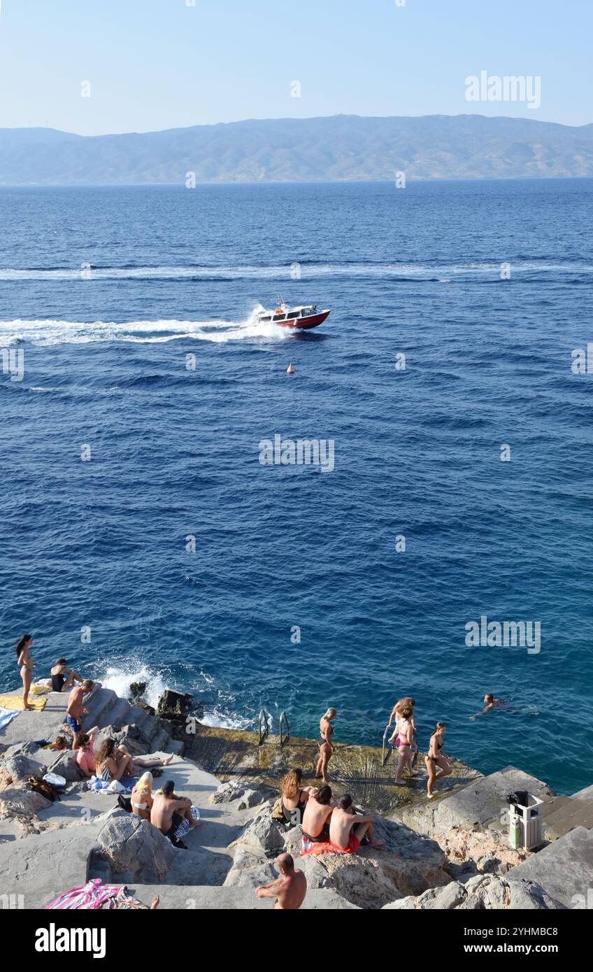 Seascape, ora legale, vacanze, conept, Foto Stock