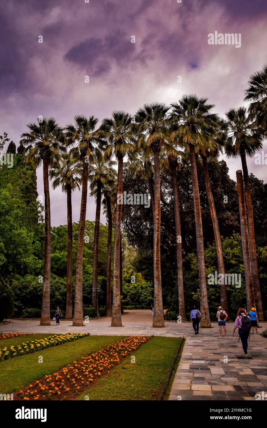Giardini di Atene, viaggi Atene, Grecia, Turismo , attrazioni turistiche Foto Stock
