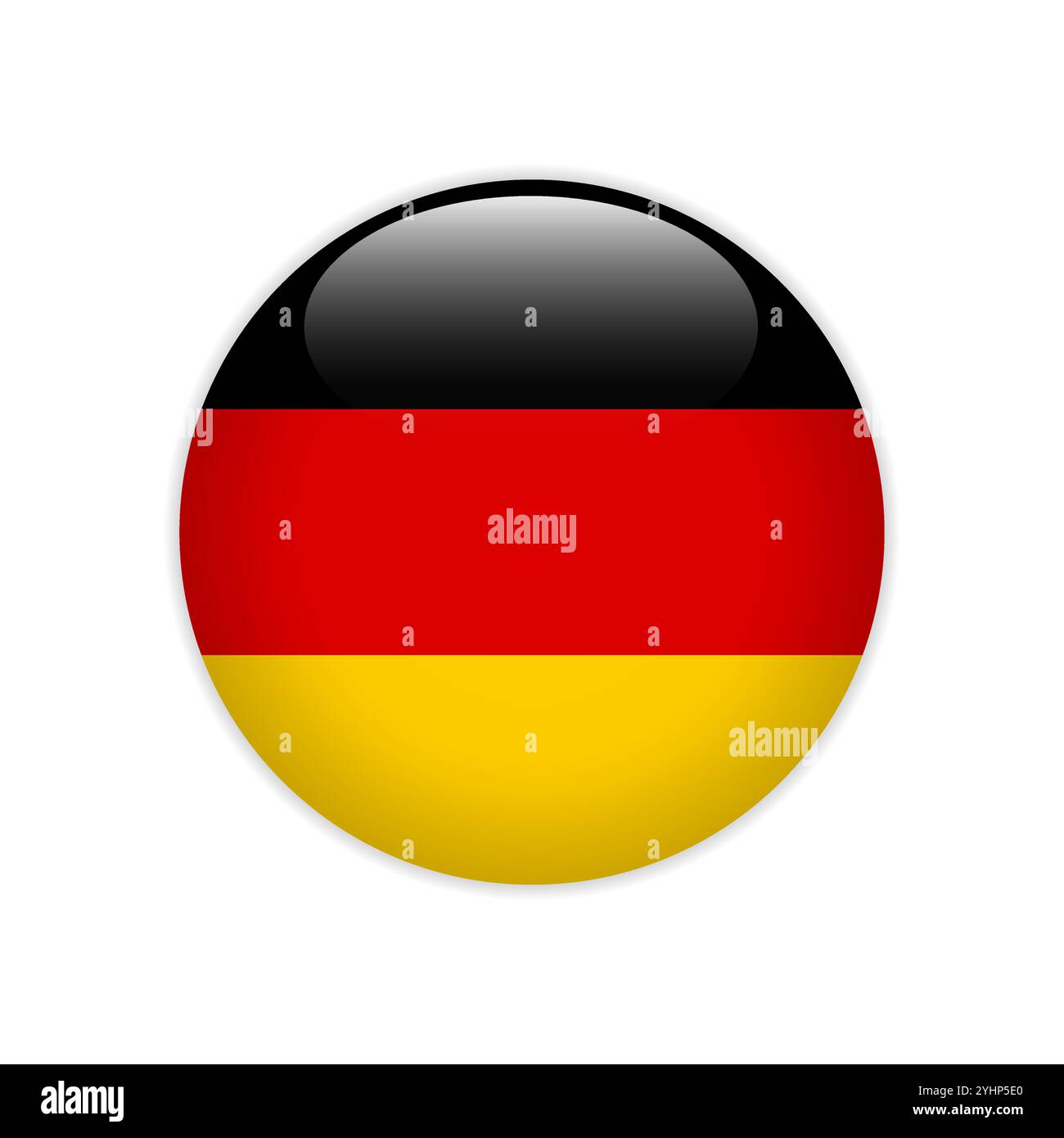 Tasto di attivazione della bandiera della Germania Illustrazione Vettoriale