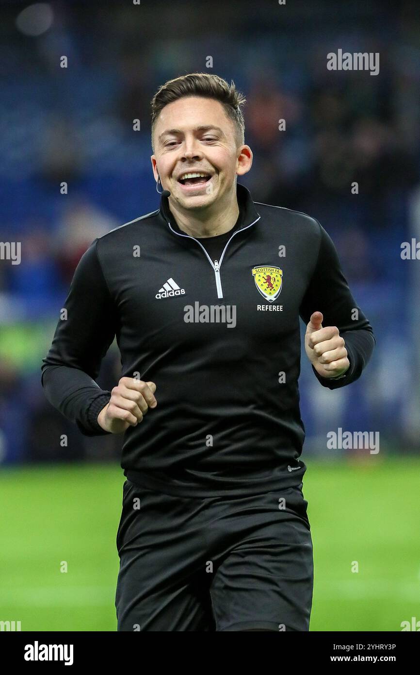 MATTHEW MacDERMID, arbitro ufficiale di calcio della Scottish Football Association, SFA, Scozia, Regno Unito Foto Stock