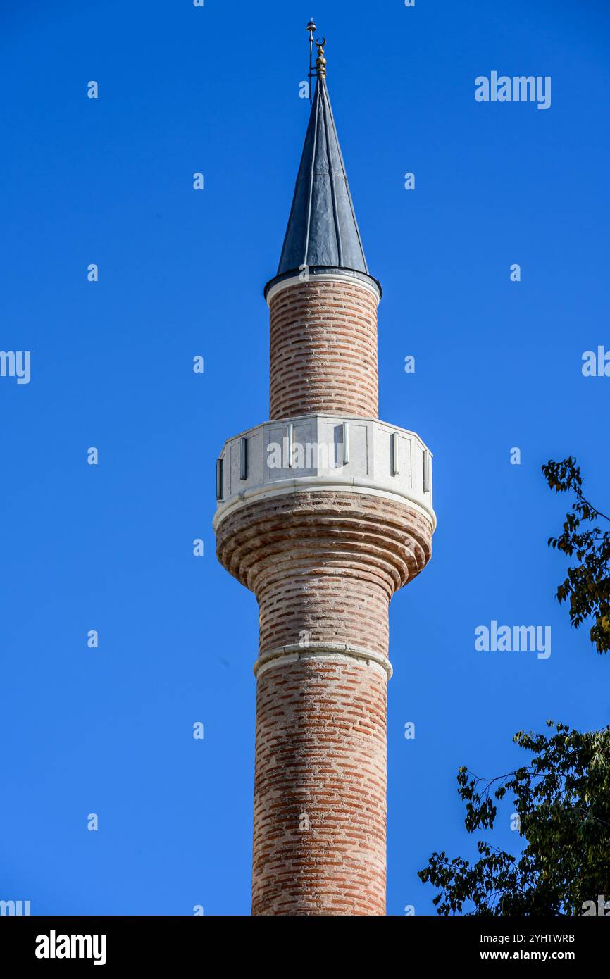 26/10/2024. Istanbul, Turchia. Un minareto della Moschea Sokollu Mehmed Pasha, foto: © Simon Grosset Foto Stock