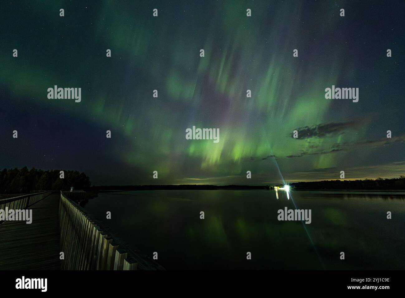 Le luci del nord Foto Stock