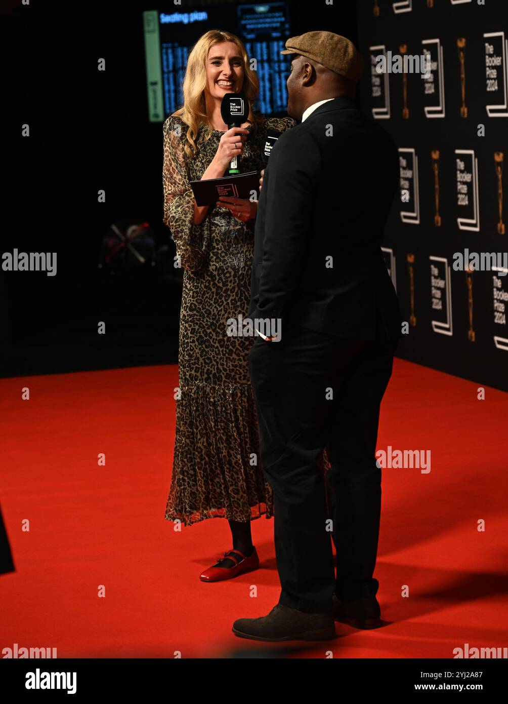 LONDRA, REGNO UNITO. 11 novembre 2024. Jessica Knappett partecipa alla cerimonia del Booker Prize 2024 all'Old Billingsgate di Londra, Regno Unito. (Foto di 李世惠/SEE li/Picture Capital) credito: Vedi li/Picture Capital/Alamy Live News Foto Stock