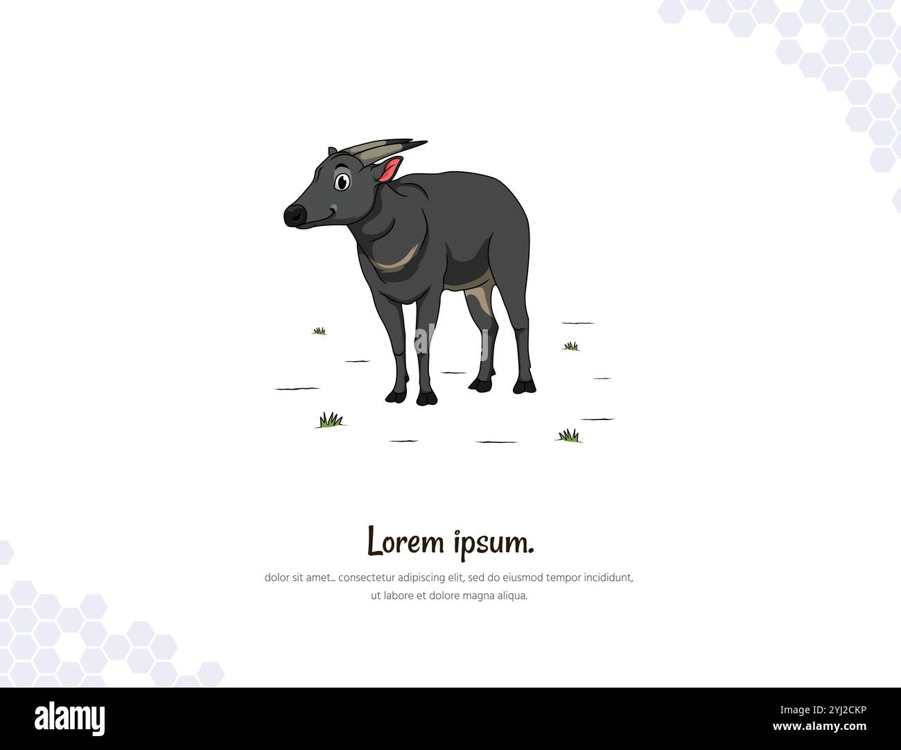 Grafica vettoriale cartoni animati per il paesaggio decorativo delle pareti. Collezione di illustrazioni animate degli animali. per la decorazione delle camere, gli eventi, ecc. Illustrazione Vettoriale