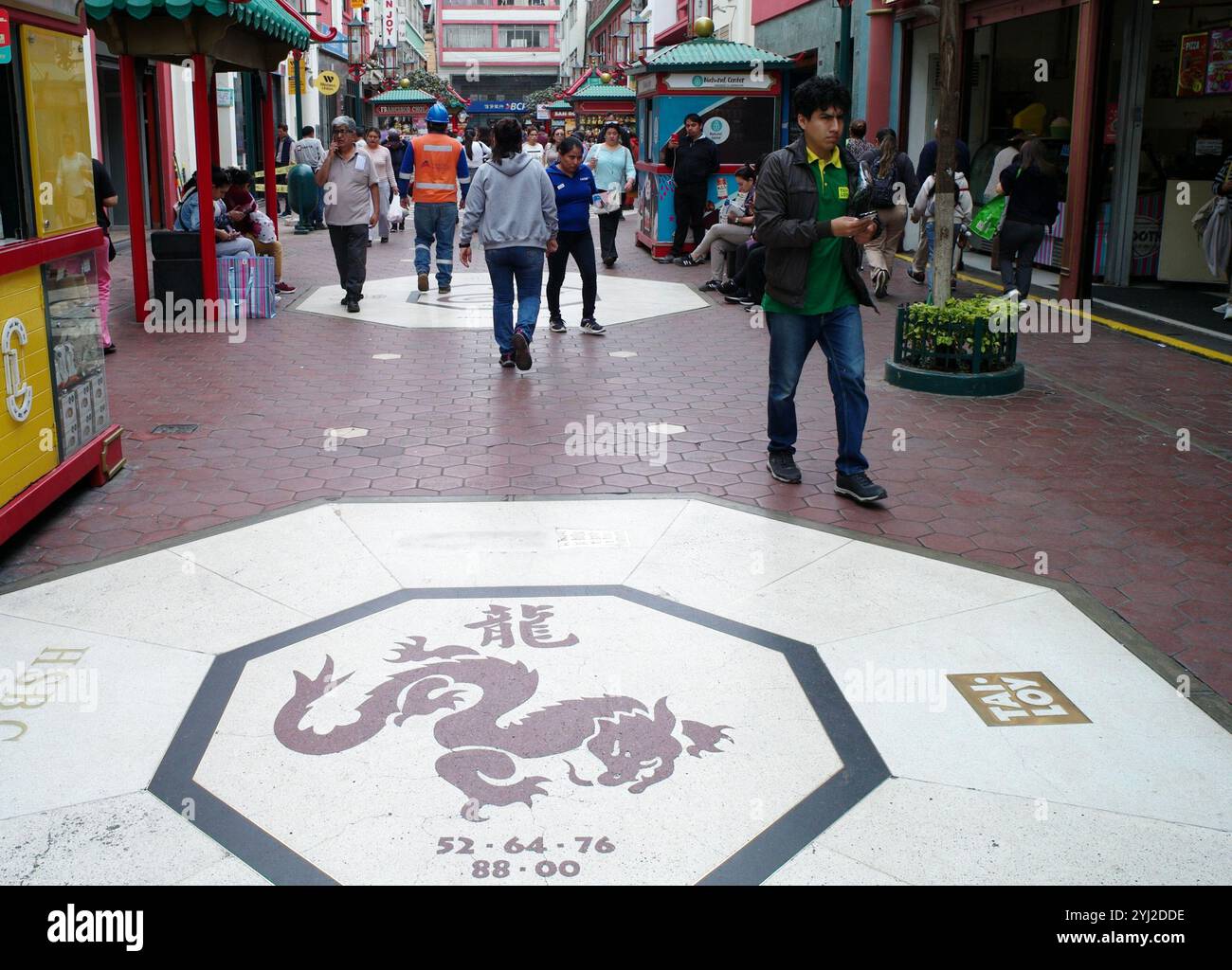 Chinatown a Lima, la capitale del Perù. Lima, Perù.12 novembre 2024. Lima, la capitale del Perù, il 12 novembre 2024 ora locale. Credito: Sheng Jiapeng/China News Service/Alamy Live News Foto Stock