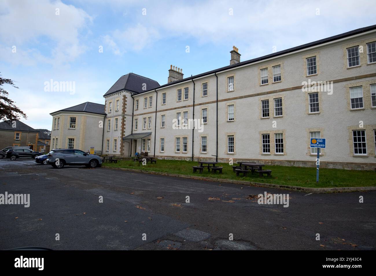 st conals hospital ex donegal district lunatic asylum poi ospedale psichiatrico letterkenny, contea donegal, repubblica d'irlanda Foto Stock
