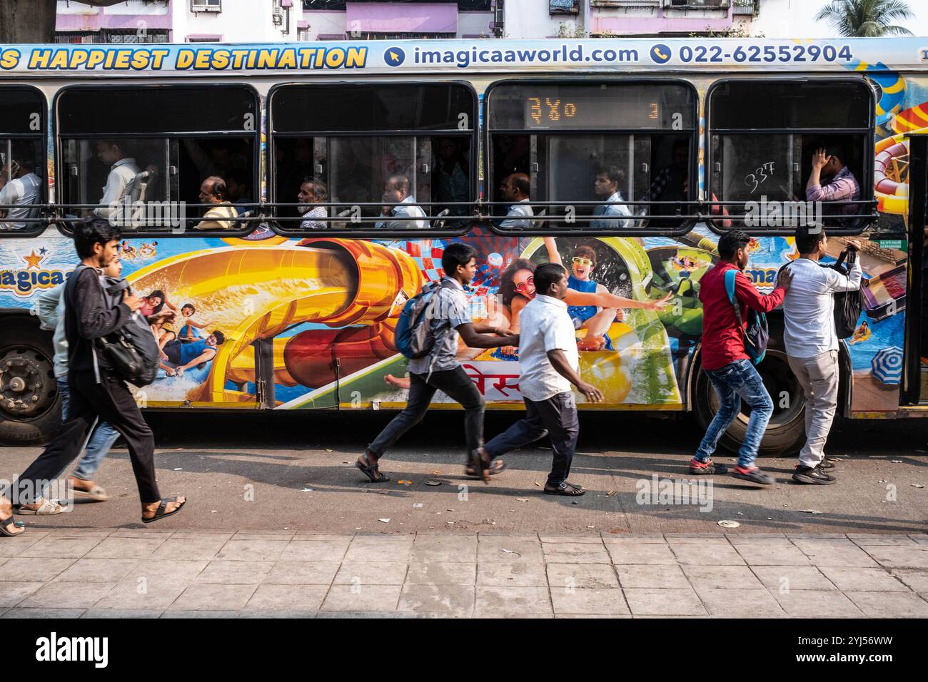 Scena di strada, Mumbai, India Foto Stock