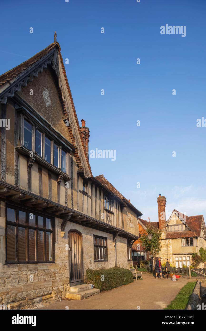 England, Kent, Penshurst, Historical Medieval Houses in the Village Foto Stock