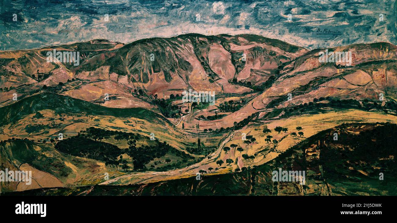 Countryside at Daybreak, Soria - 1951. Autore: BENJAMIN PALENCIA. SEDE: INSTITUTO DE COOPERACION IBEROAMERICANA. MADRID. SPAGNA. Foto Stock