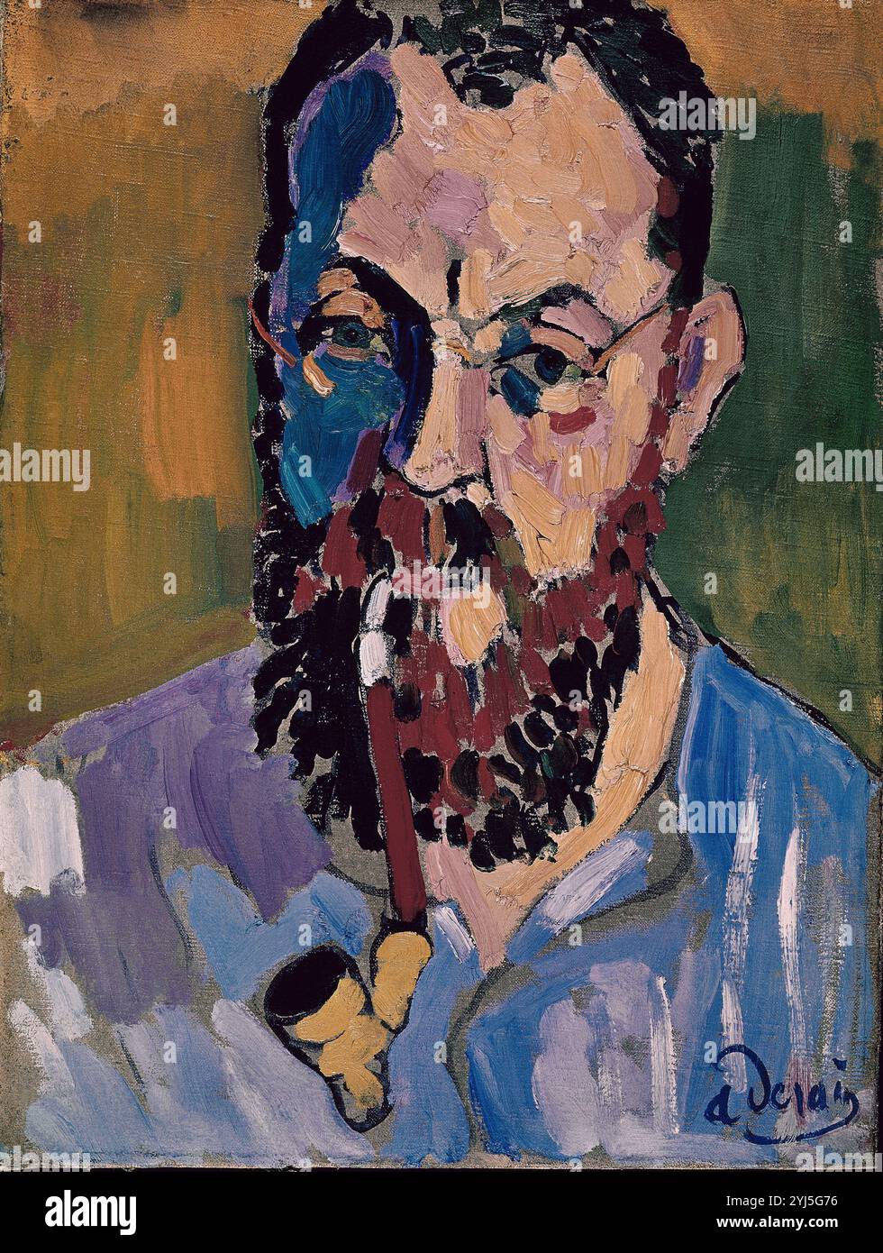 Ritratto di Henri Matisse, 1905, olio su tela, 46 x 35 cm. Autore: ANDRE DERAIN (1880-1954). Posizione: TATE GALLERY. LONDRA. INGHILTERRA. Foto Stock