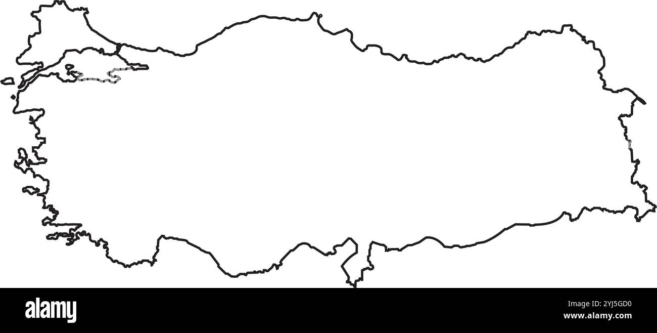Türkiye disegno dell'icona illustrazione mappa Illustrazione Vettoriale