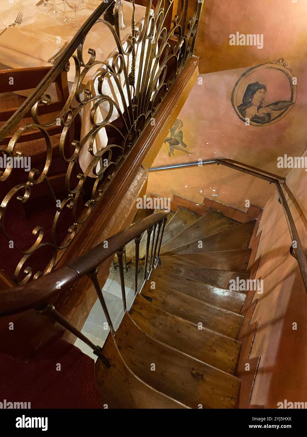 Architettura parigina, scale - Immagine stock catturata con smartphone