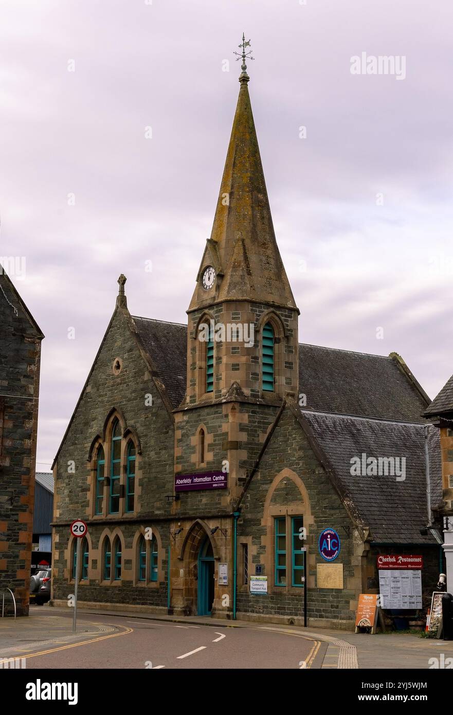 Aberfeldy Information Centre, Aberfeldy, Perthshire, Scozia, Regno Unito Foto Stock