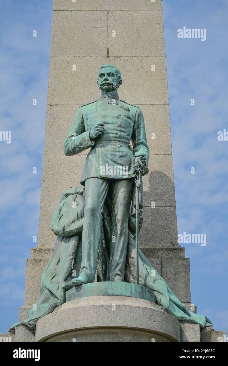 Herzog-Adolph-Denkmal, Landesdenkmal, Biebricher Allee, Adolfshöhe, Wiesbaden, Assia, Germania Foto Stock
