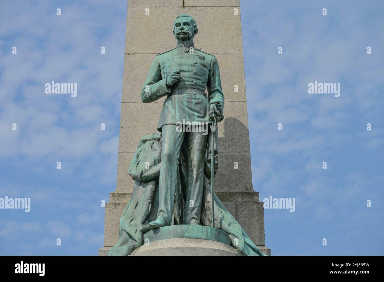 Herzog-Adolph-Denkmal, Landesdenkmal, Biebricher Allee, Adolfshöhe, Wiesbaden, Assia, Deutschland *** Duke Adolph Monument, State Monument, Biebricher Allee, Adolfshöhe, Wiesbaden, Assia, Germania Foto Stock