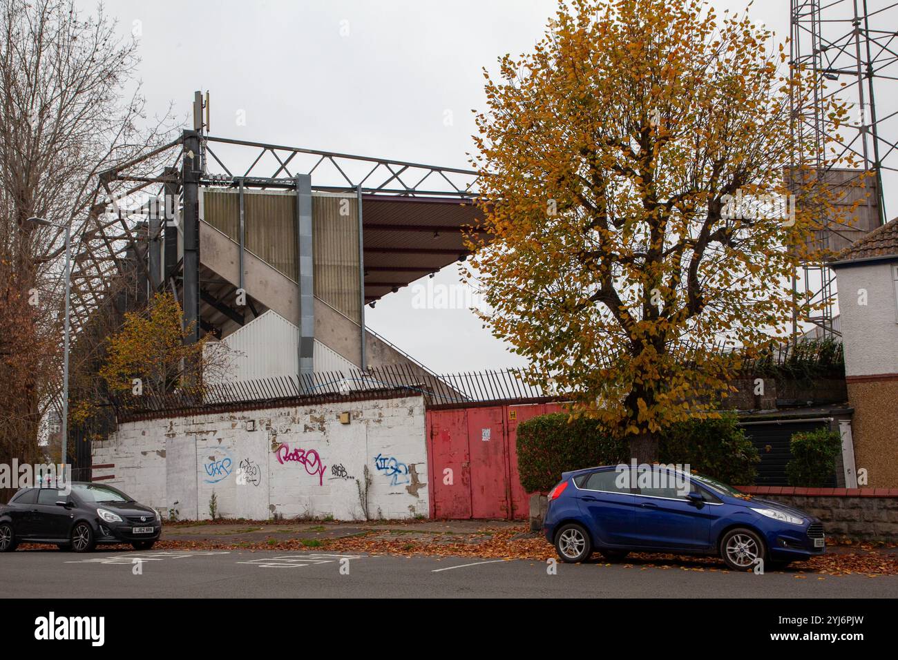 Lo stadio di Swindon Town F.C., il County Ground Foto Stock