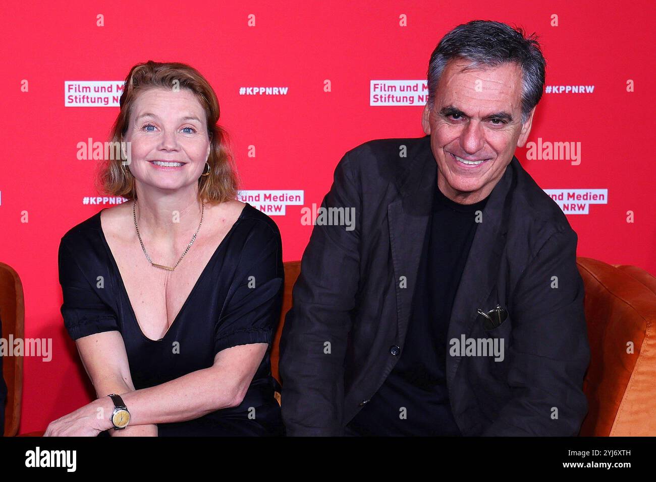 Annette Frier und ihr Ehemann Johannes Wuensche beim Kinoprogrammpreis NRW AM 13.11.2024 a Koeln Foto Stock