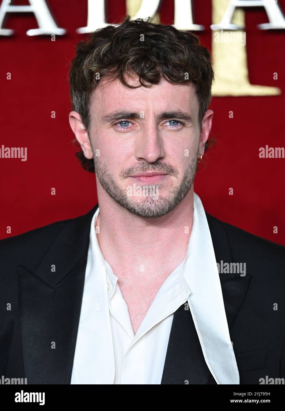 Londra, Regno Unito. 13 novembre 2024. Paul Mescal arriva alla prima mondiale del Gladiatore II, Odeon Luxe, Leicester Square. Crediti: Doug Peters/EMPICS/Alamy Live News Foto Stock