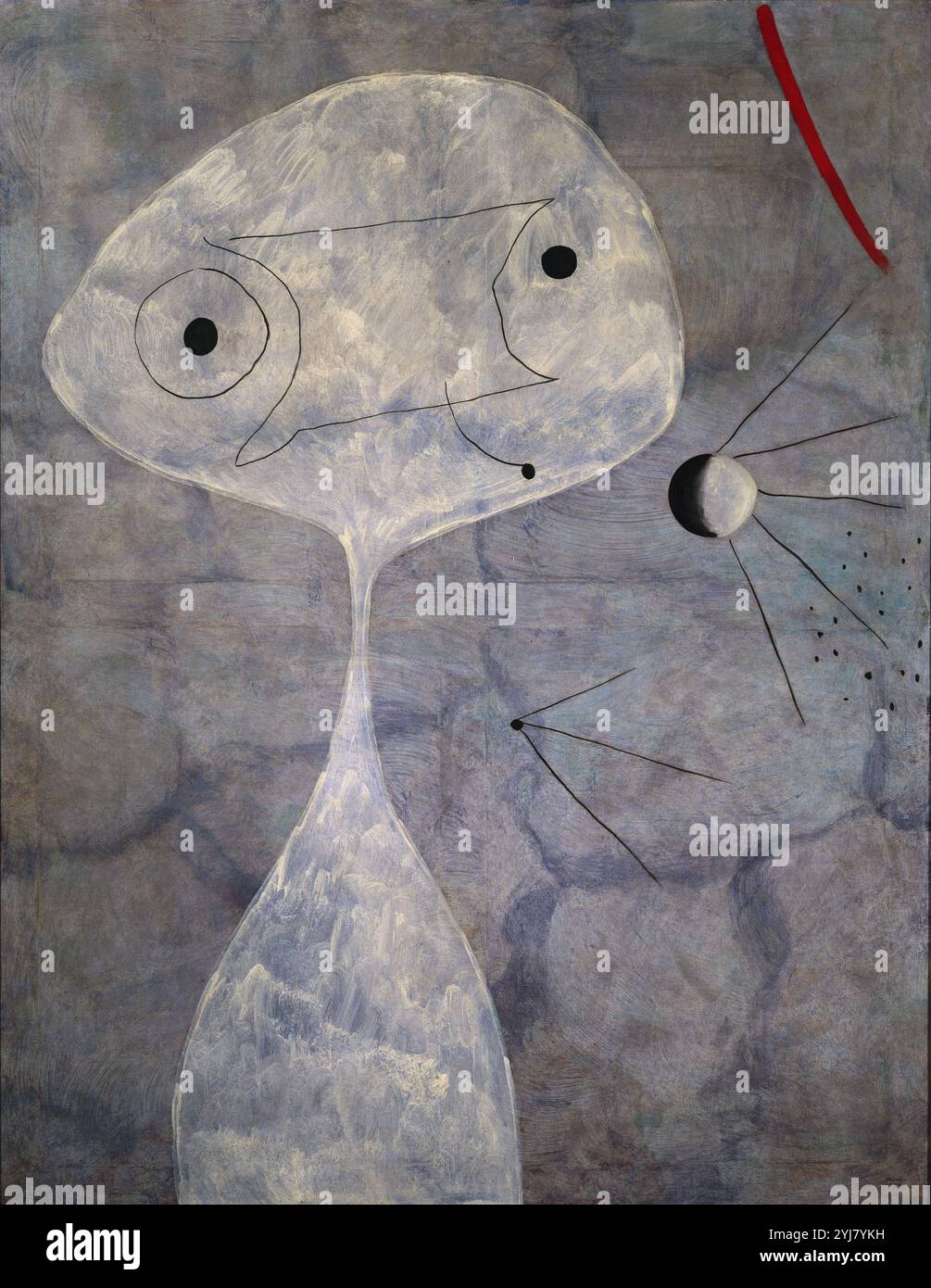 "Painting (Man with a Pipe)", 1925, Oil on Canvas, 146 x 114 cm, AS11003. Autore: JOAN MIRO. UBICAZIONE: MUSEO REINA SOFIA-PINTURA. MADRID. SPAGNA. Foto Stock