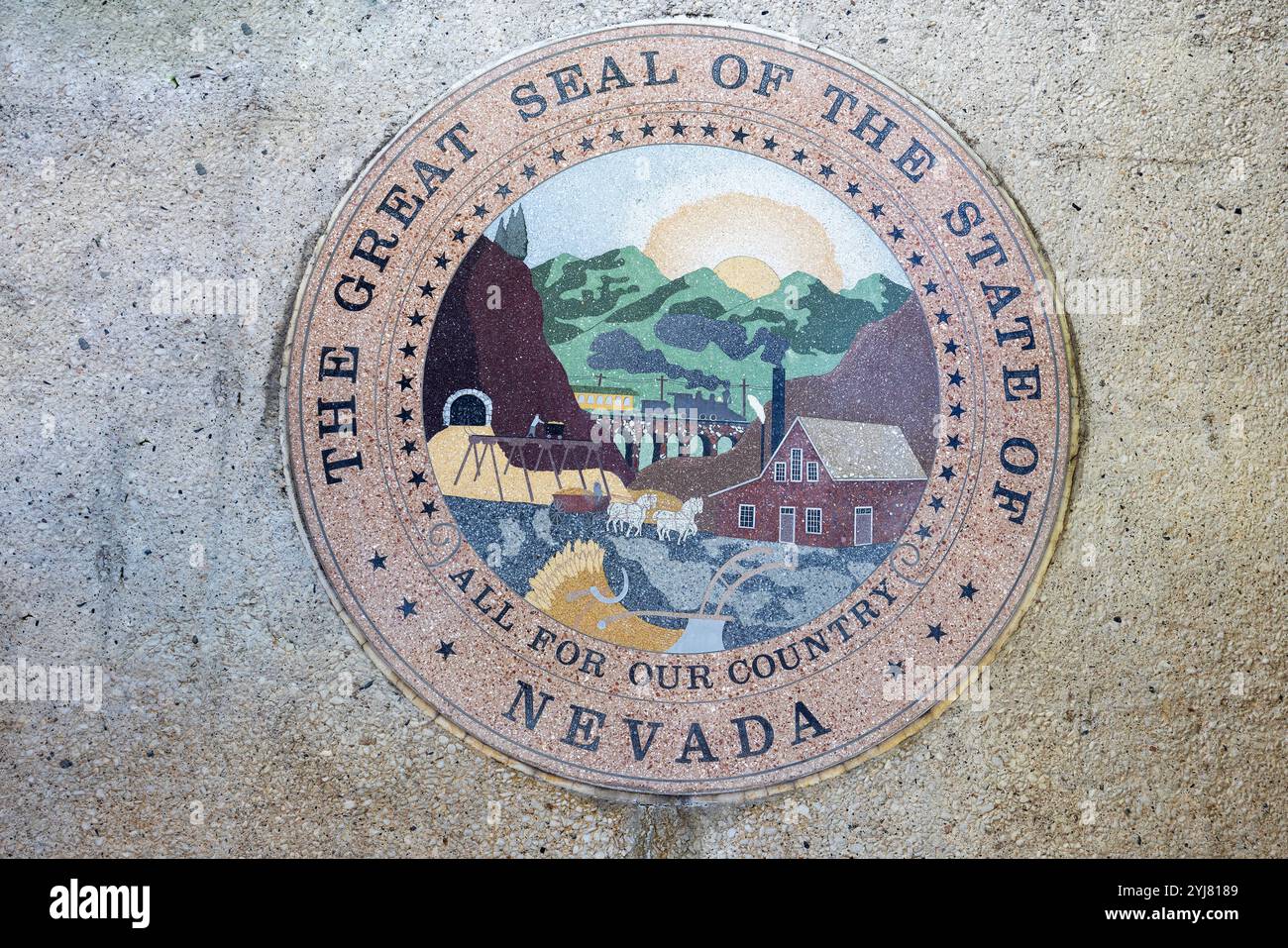 Il Nevada State Capitol è la sede del governo dello stato del Nevada, situata a Carson City, la capitale dello stato del Nevada. Foto Stock