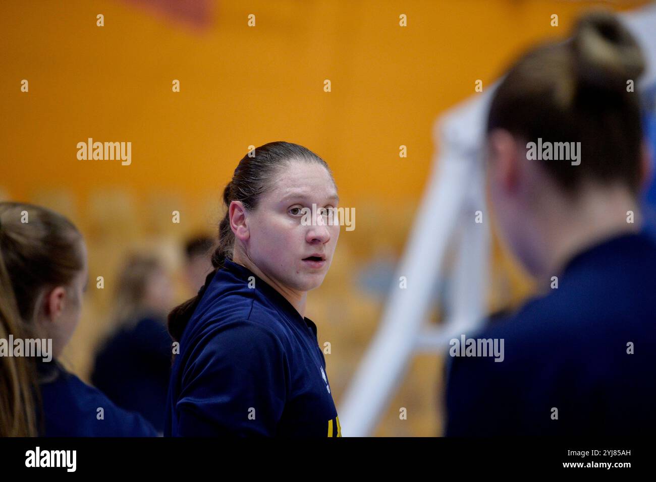 Kiev, Ucraina. 10 novembre 2024. Kiev, Ucraina 10 novembre 2024 Alina Iagupova (23 UKR) durante il riscaldamento prima delle qualificazioni FIBA Womens Eurobasket 2025-Ukraine-Serbia-Rimi Olympic Centre a riga, Lettonia (KUBANOV PAVLO UKR/SPP) crediti: SPP Sport Press Photo. /Alamy Live News Foto Stock