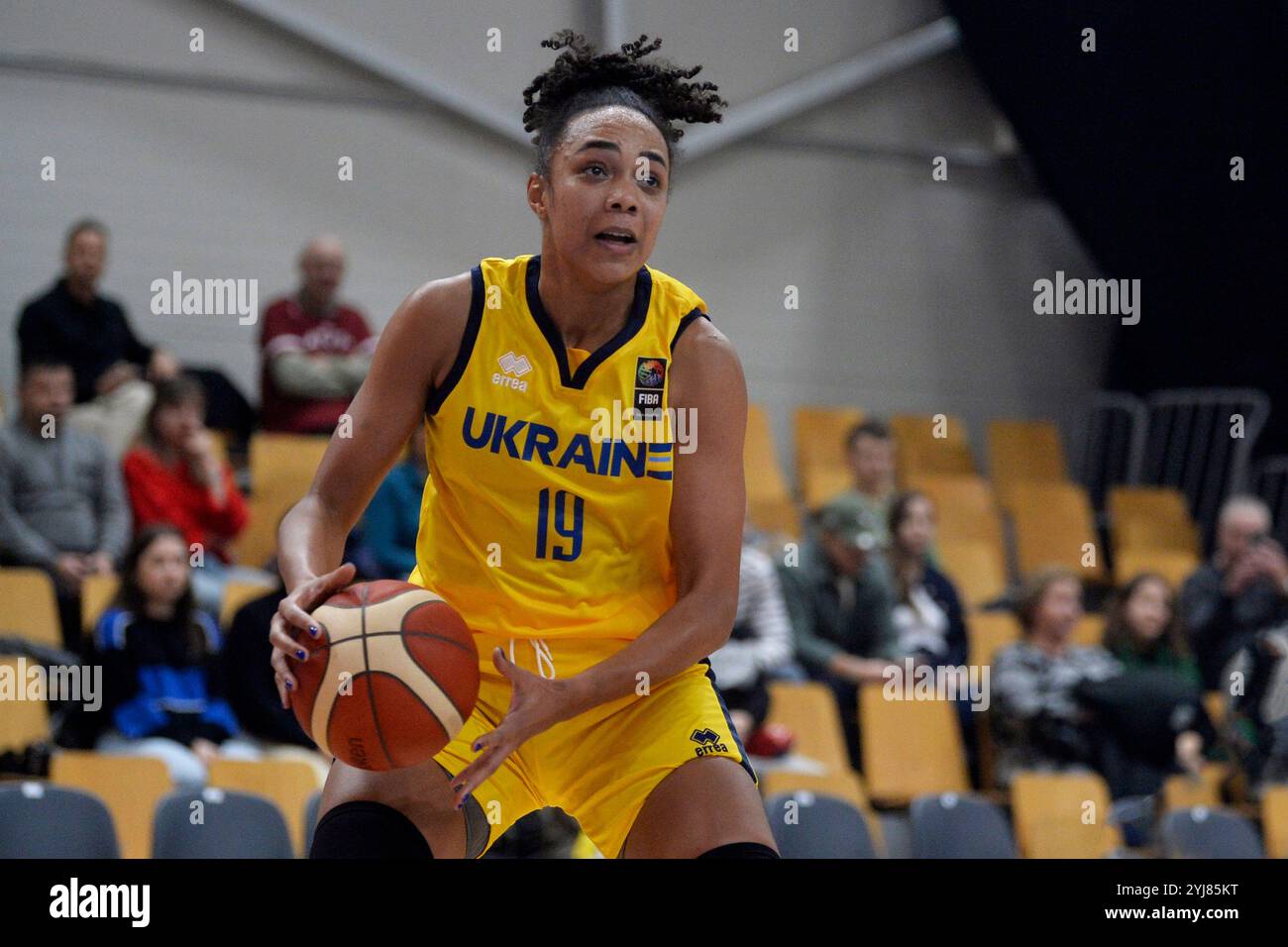 Kiev, Ucraina. 10 novembre 2024. Kiev, Ucraina 10 novembre 2024 Mriam Uro-Nilie (19 UKR) durante le qualificazioni FIBA Womens Eurobasket 2025-Ukraine-Serbia-Rimi Olympic Centre a riga, Lettonia (KUBANOV PAVLO UKR/SPP) crediti: SPP Sport Press Photo. /Alamy Live News Foto Stock