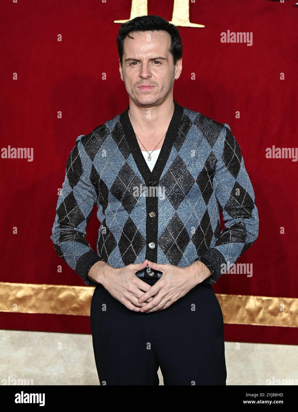 LONDRA, REGNO UNITO. 11 novembre 2024. Andrew Scott partecipa a "Gladiator II" alla Royal Film Performance e alla Global Premiere all'ODEON Luxe, Leicester Square a Londra, Regno Unito. (Foto di 李世惠/SEE li/Picture Capital) credito: Vedi li/Picture Capital/Alamy Live News Foto Stock