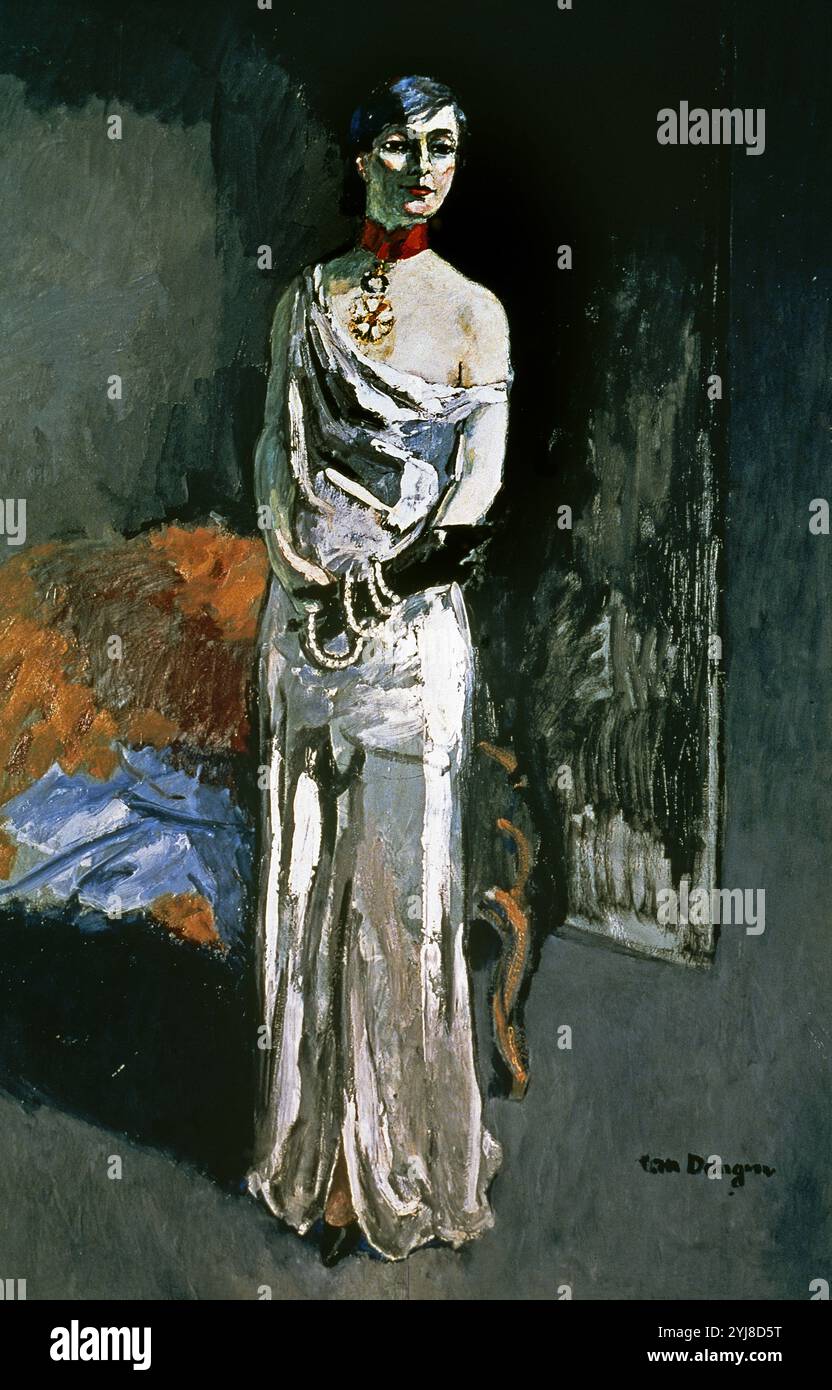 "La contessa di Noailles", 1931, olio su tela, 197 x 132 cm. Autore: KEES VAN DONGEN (1877-1968). Ubicazione: MUSEO STEDELIJK. Amsterdam. HOLANDA. NOAILLES CONDESA DE. CONDESA MATHIEU DE NOAILLES. ANNA DE NOAILLES. Foto Stock