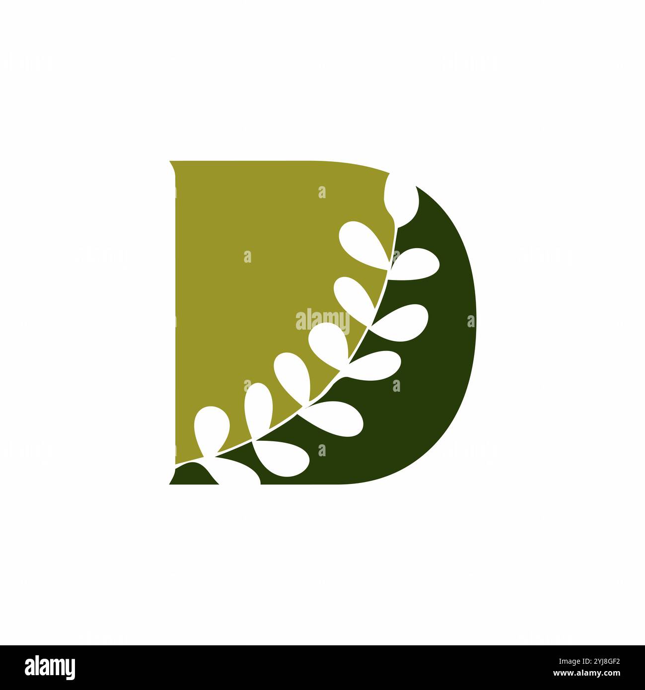 Lettera iniziale D Logo Design. D Logo Design. Simbolo lettera D. Lettera D. lettera iniziale. Illustrazione Vettoriale