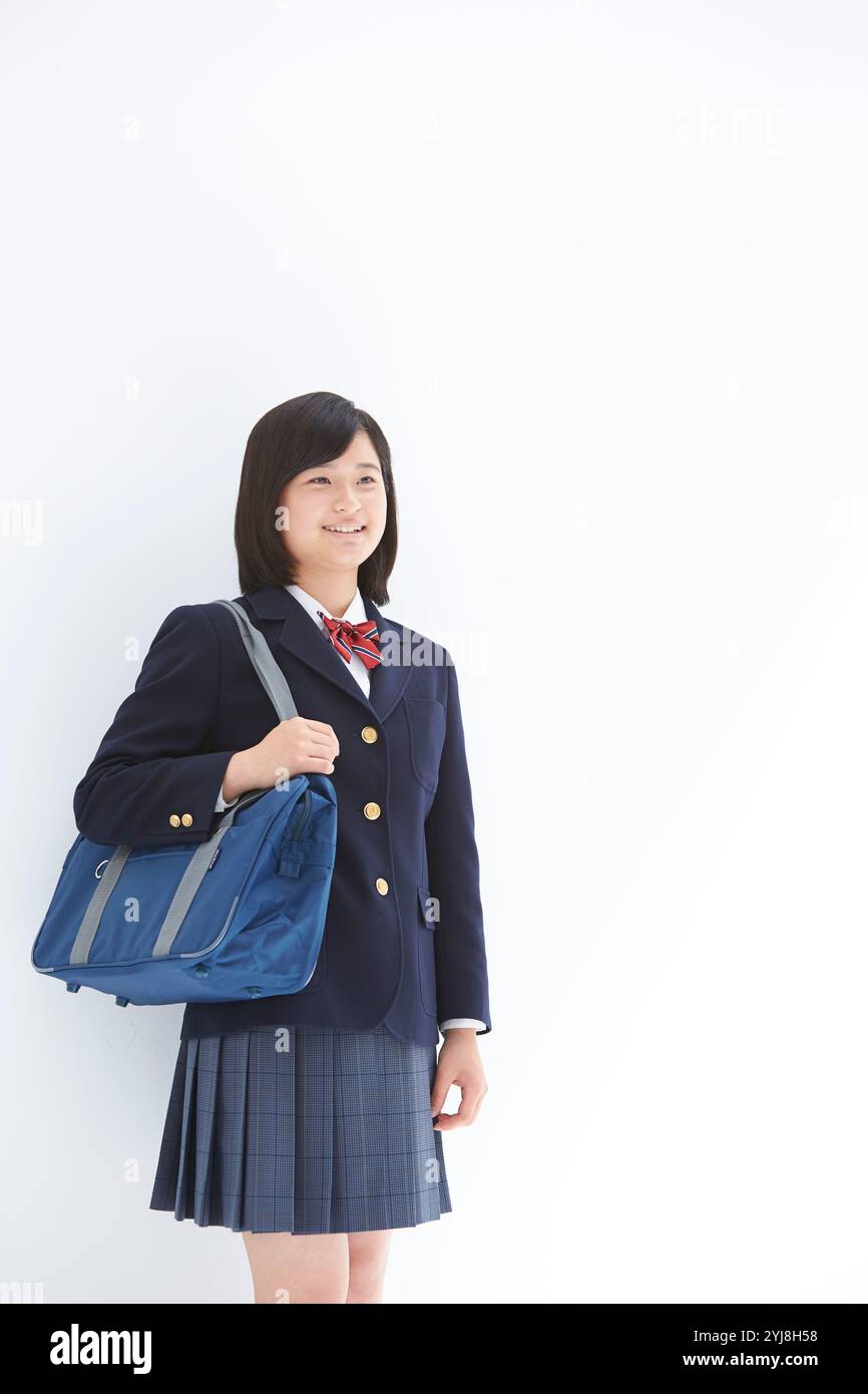 Femmina di studente di scuola superiore Foto Stock