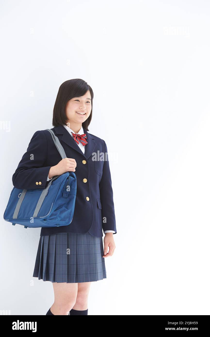 Femmina di studente di scuola superiore Foto Stock