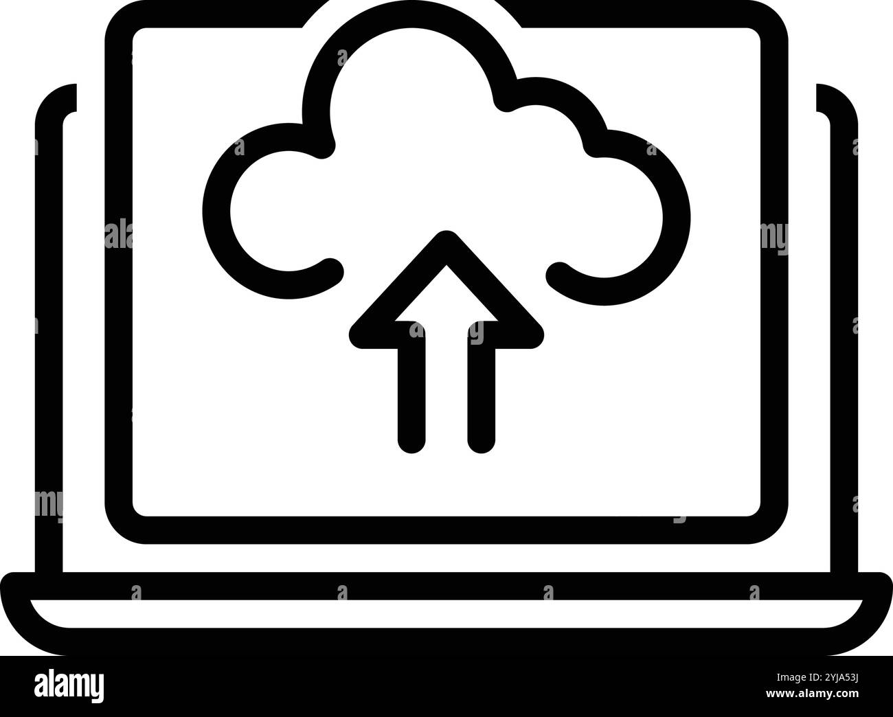 Icona per il caricamento, freccia Illustrazione Vettoriale