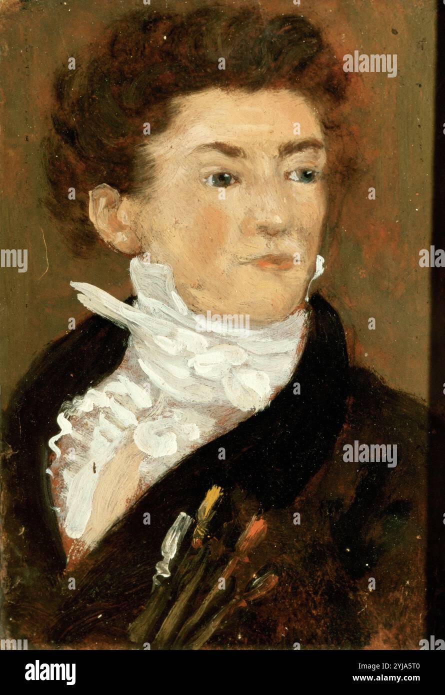 Théodore Géricault / "Autoritratto", olio su tela, 21 x 41 cm. Museo: COLLEZIONE PRIVATA. Foto Stock