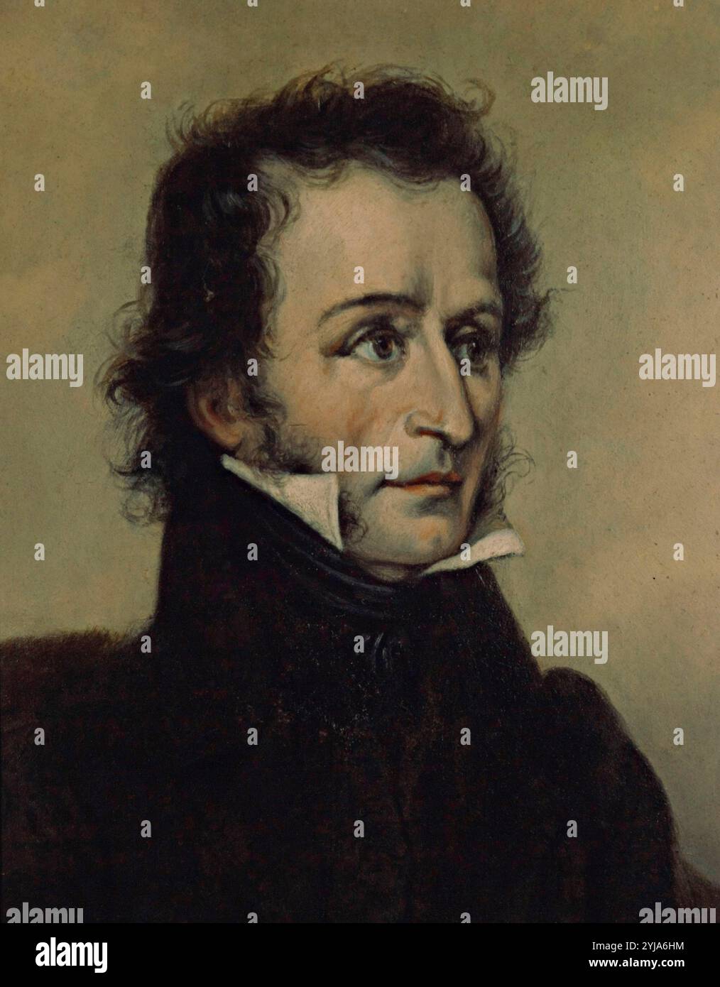 Violinista e compositore Niccolo Paganini. Museo: La Scala, Milano, ITALIA. Foto Stock