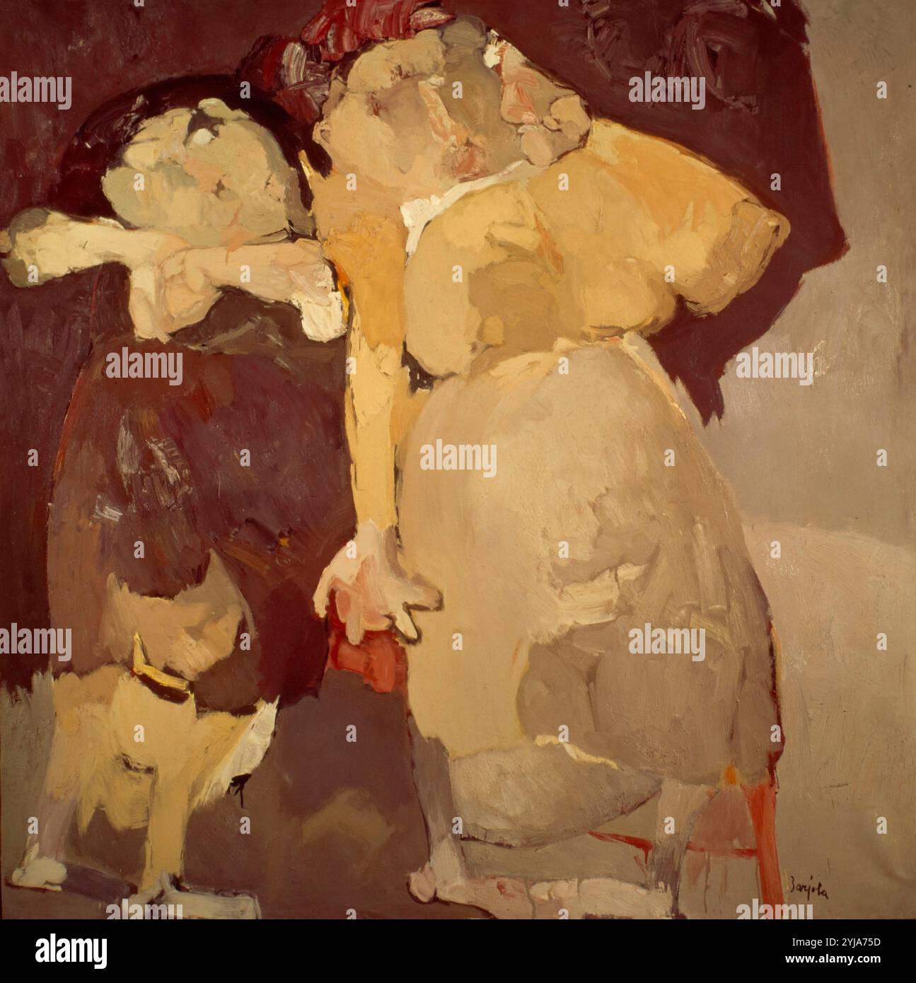 Senza titolo, 1964, olio su tela. Museo: Colección Ruiz de la Prada, MADRID, SPAGNA. Autore: JUAN BARJOLA. Foto Stock