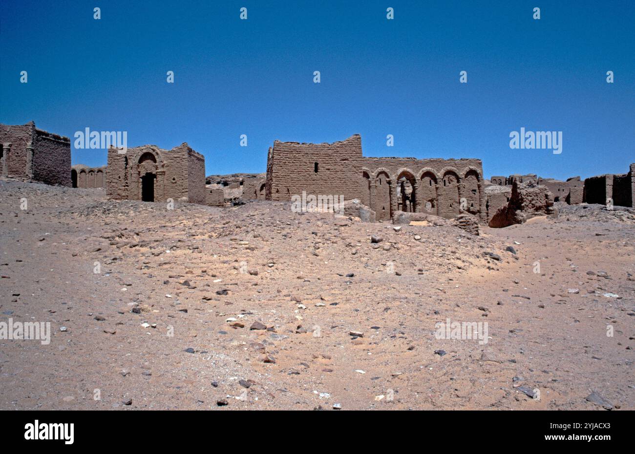 Cimitero cristiano El Bagawat, Oasi di Kharga, Egitto, settembre 1989 Foto Stock