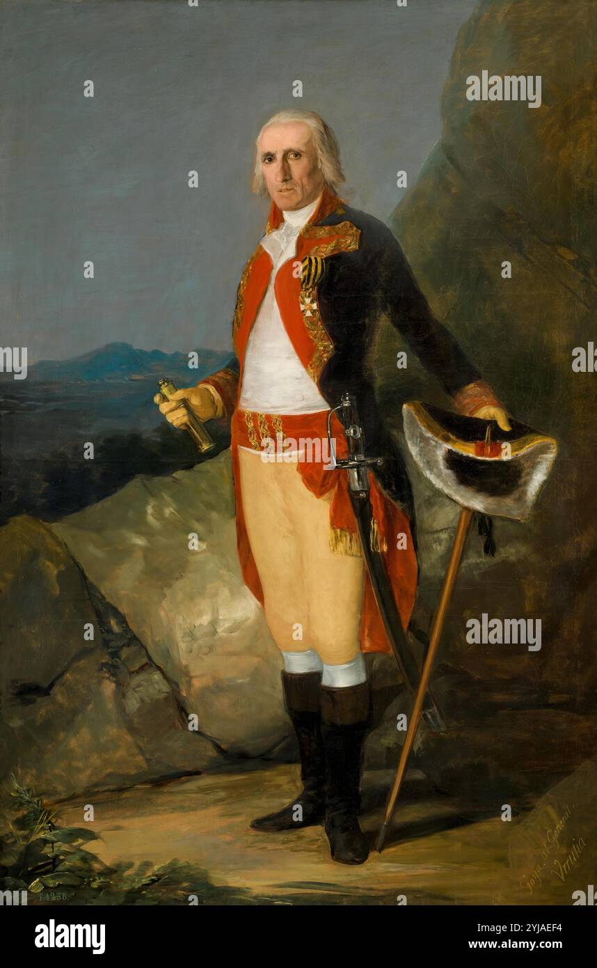 Francisco de Goya y Lucientes / 'General José de Urrutia', CA. 1798, Scuola spagnola, olio su tela, 199,5 cm x 134,5 cm, P00736. MUSEO: MUSEO DEL PRADO, MADRID, SPAGNA. Foto Stock