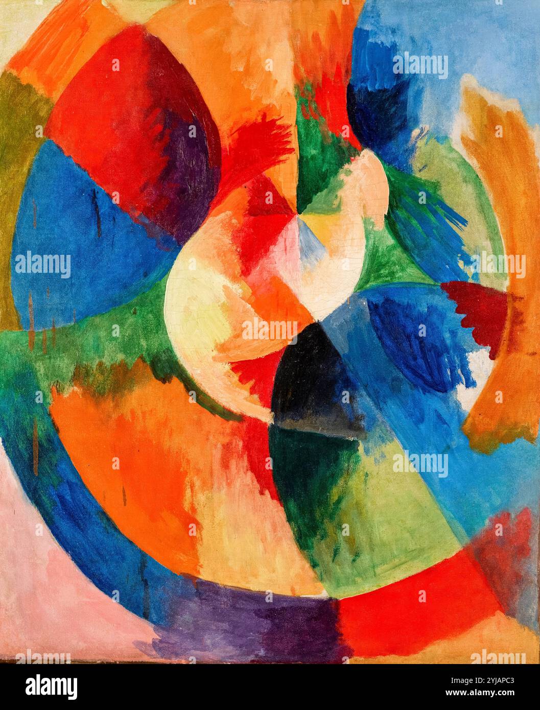 Robert Delaunay, Formes circulaires, soleil (forme circolari, Sole), pittura astratta in olio su tela, 1912/1913 Foto Stock