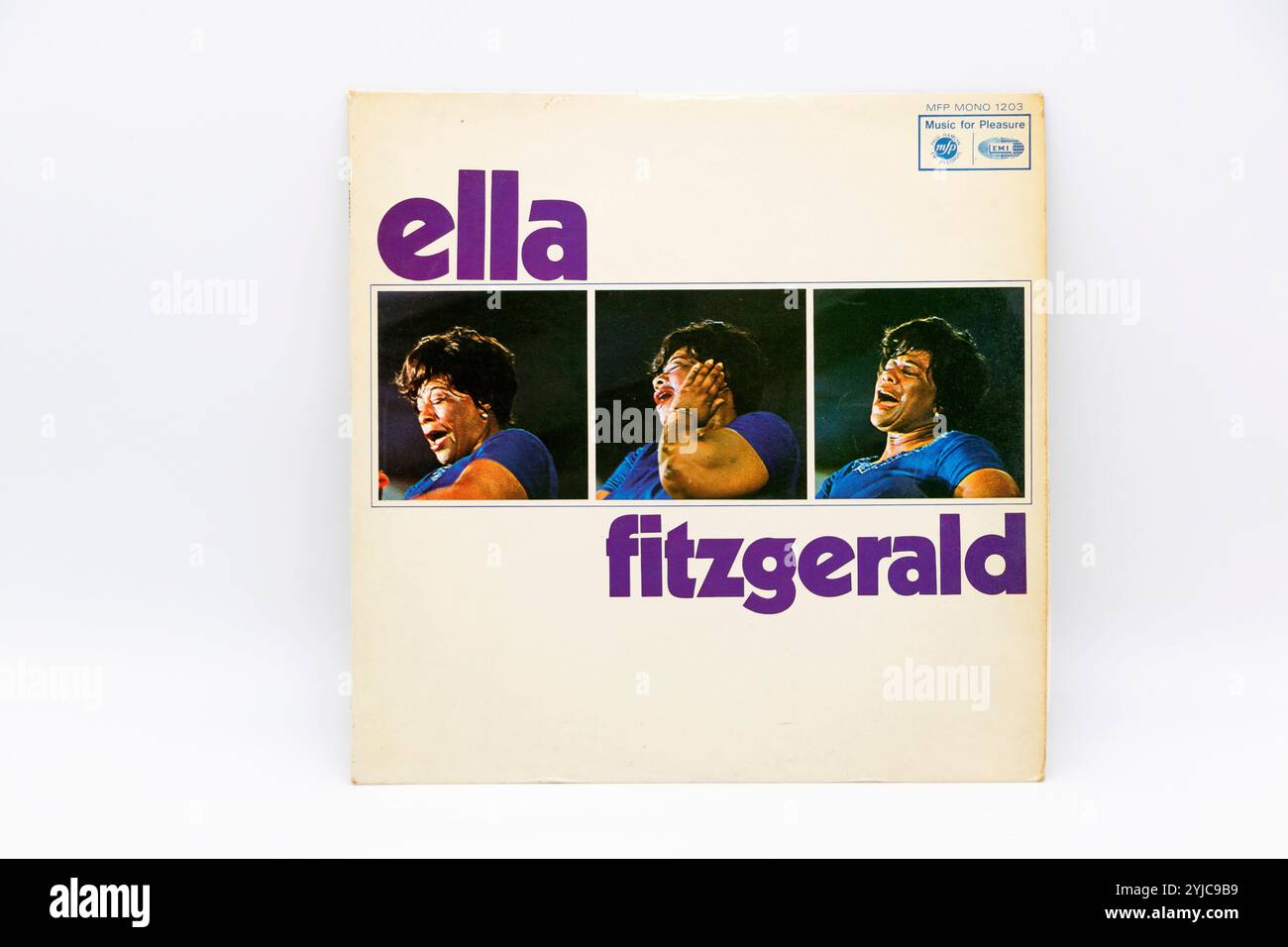 Ella Fitzgerald LOU LEVY TRIO 1966 copertina LP classica vintage Foto Stock