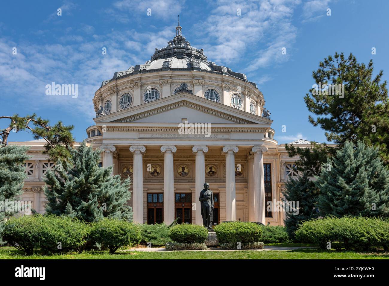 Il Romanian Athenaeum, Bucarest, Romania Foto Stock