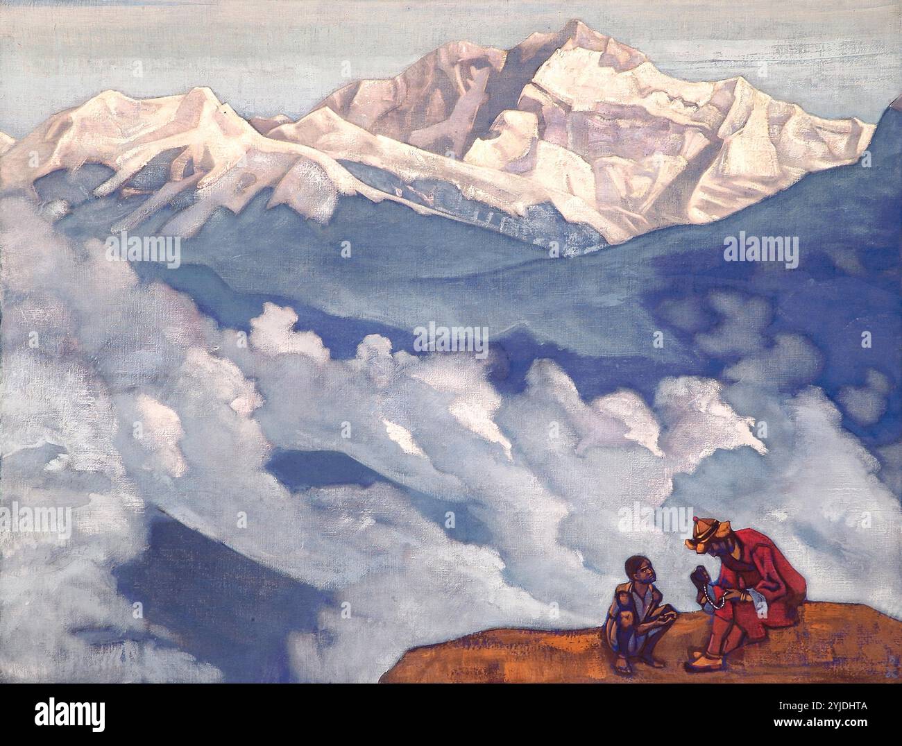 Perla della ricerca (da 'il suo paese" serie). Museo: Nicholas Roerich Museum di New York. Foto Stock