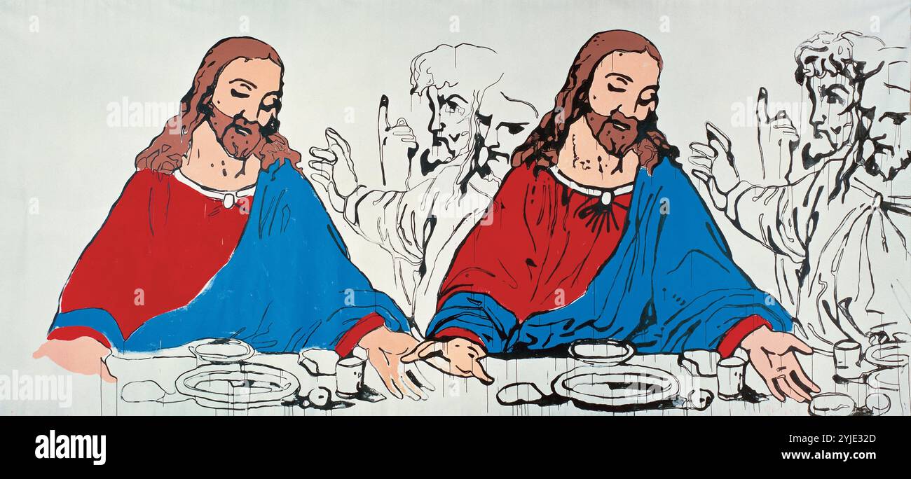 L'ultima cena. Museo: COLLEZIONE PRIVATA. Autore: ANDY WARHOL. Copyright: Questa opera non è di dominio pubblico. È responsabilità dell'utente ottenere tutte le autorizzazioni di terze parti necessarie dal gestore del copyright nel proprio paese prima della pubblicazione. Foto Stock