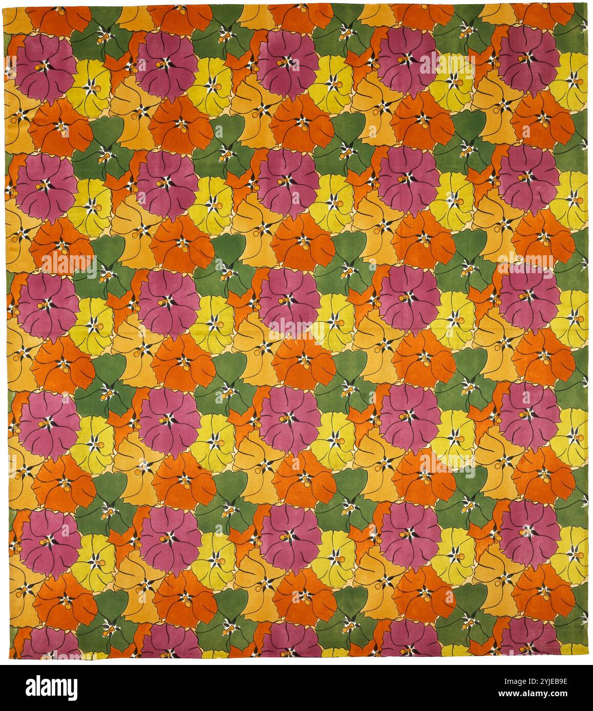 Les Althaeas, Design. Museo: Musée des tissus et des Arts décoratifs, Lione. Autore: RAOUL DUFY. Foto Stock